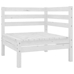vidaXL 3-Piece Garden Lounge Set Solid Pine Wood White