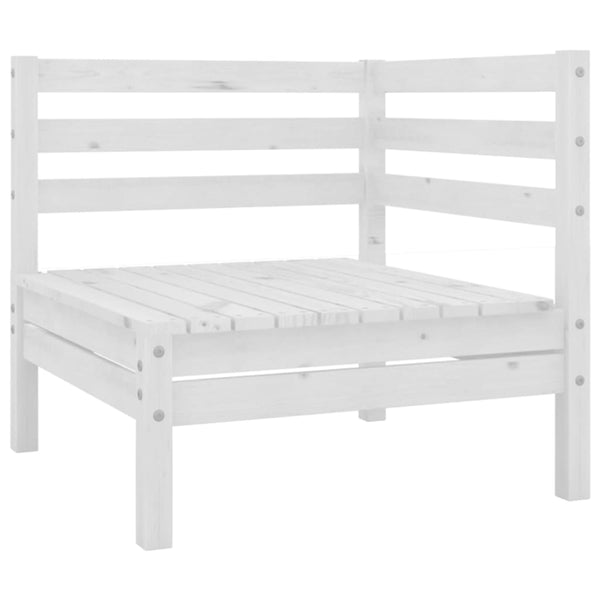 vidaXL 4-piece Garden Lounge Set Solid Pine Wood White
