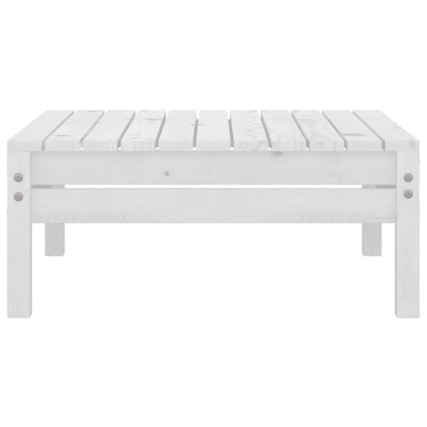 vidaXL 4-piece Garden Lounge Set Solid Pine Wood White