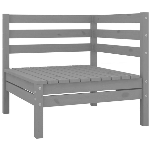 vidaXL 4-piece Garden Lounge Set Solid Pine Wood Grey