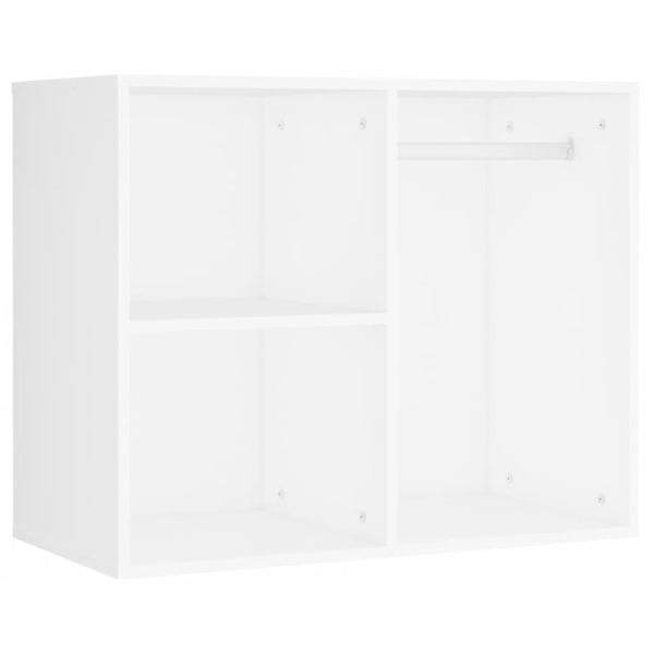 vidaXL LED Dressing Table with 2 Cabinets White Engineered Wood