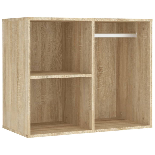 vidaXL LED Dressing Table with 2 Cabinets Sonoma Oak Engineered Wood