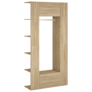 vidaXL Hallway Cabinets 2 pcs Smoked Oak Engineered Wood