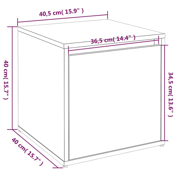 vidaXL Hall Tree Set White Engineered Wood