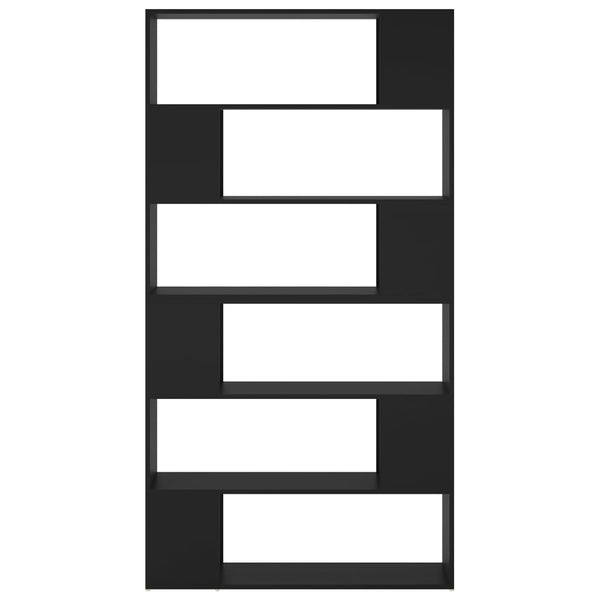 vidaXL Bookcase Room Divider Black 100x24x188 cm