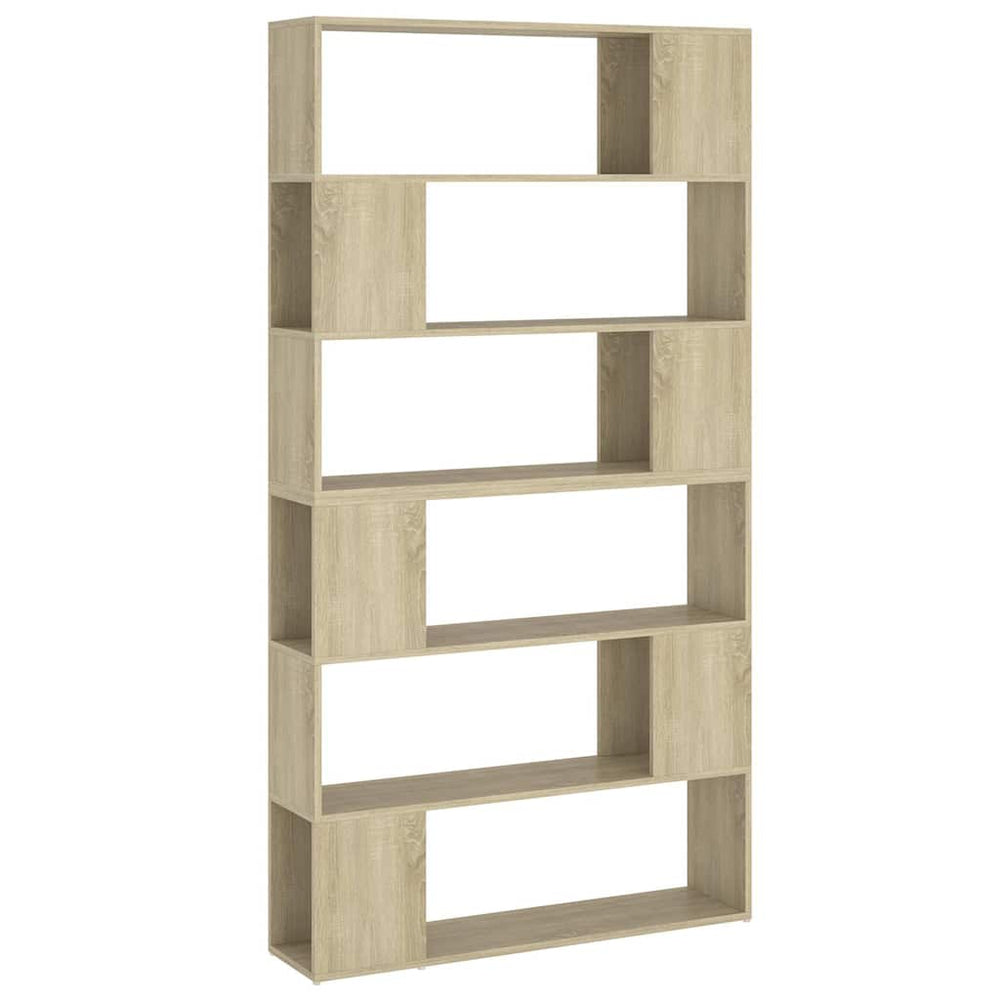 vidaXL Bookshelf Room Divider Sonoma Oak 100x24x188 cm