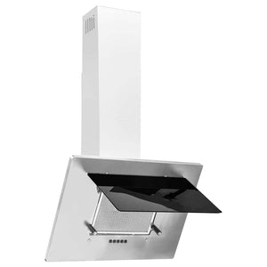 vidaXL Range Hood 60 cm Stainless Steel and Tempered Glass Silver