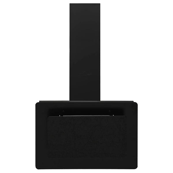 vidaXL Range Hood 60 cm Stainless Steel and Tempered Glass Black