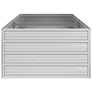 vidaXL Raised Garden Bed 160x80x45 cm Galvanized Steel Silver