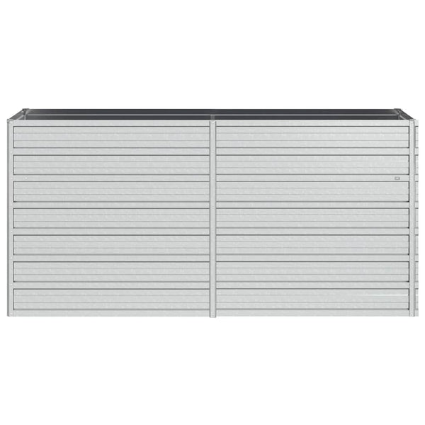 vidaXL Galvanized Steel Raised Garden Bed 160x40x77 cm Silver