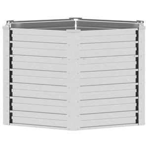 vidaXL Garden Raised Bed 129x77 cm Galvanized Steel Silver