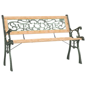 vidaXL Garden Bench 122 cm Solid Fir Wood