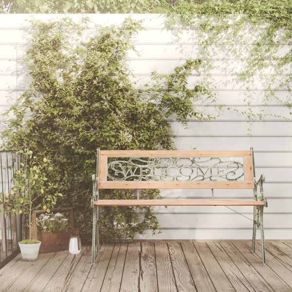 vidaXL Garden Bench 122 cm Solid Fir Wood