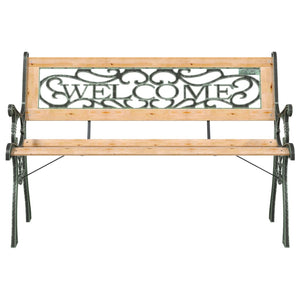 vidaXL Garden Bench 122 cm Solid Fir Wood