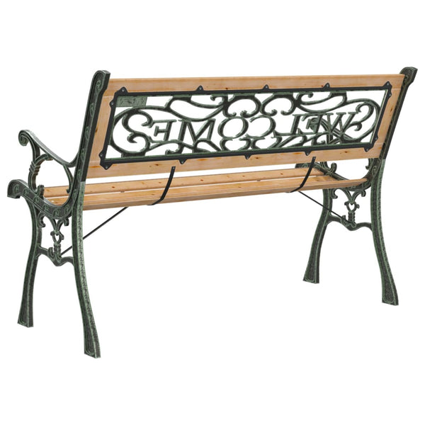 vidaXL Garden Bench 122 cm Solid Fir Wood
