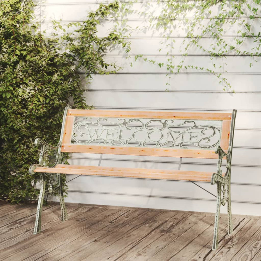 vidaXL Garden Bench 122 cm Solid Fir Wood
