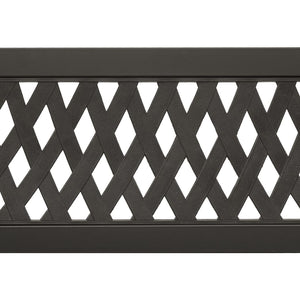 vidaXL Double Garden Bench 246 cm Black Steel