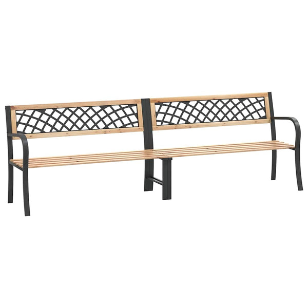 vidaXL Double Garden Bench 238 cm Chinese Fir Wood