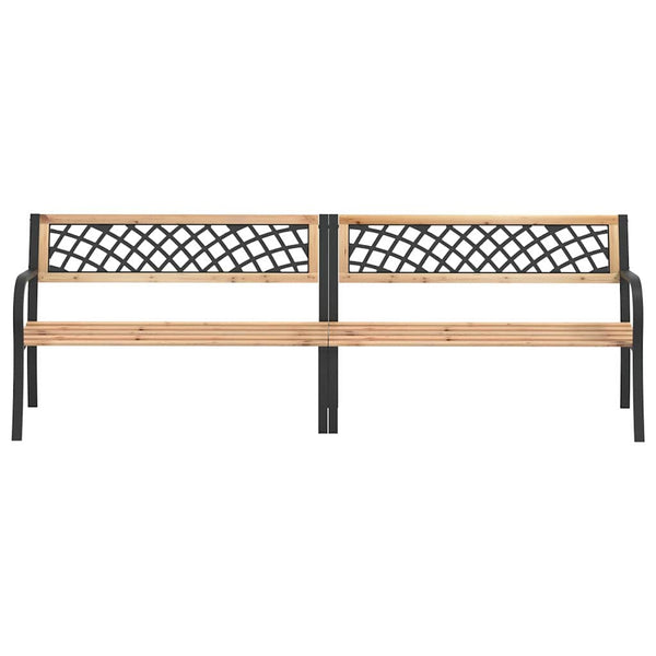 vidaXL Double Garden Bench 238 cm Chinese Fir Wood