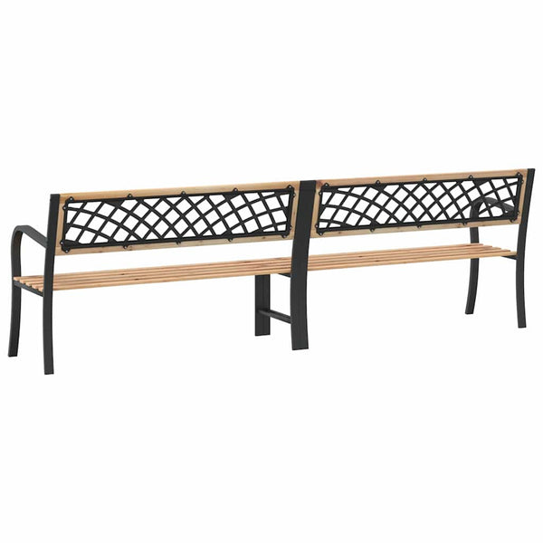vidaXL Double Garden Bench 238 cm Chinese Fir Wood