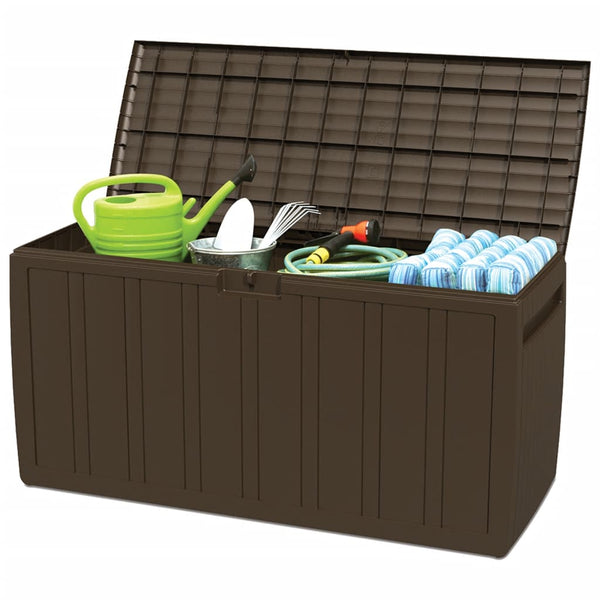 vidaXL Cushion Box Brown 117x45.5x57.5 cm 270 L