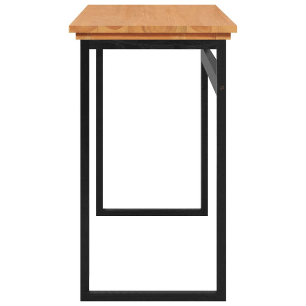 vidaXL Desk 120x45x75 cm Solid Teak Wood