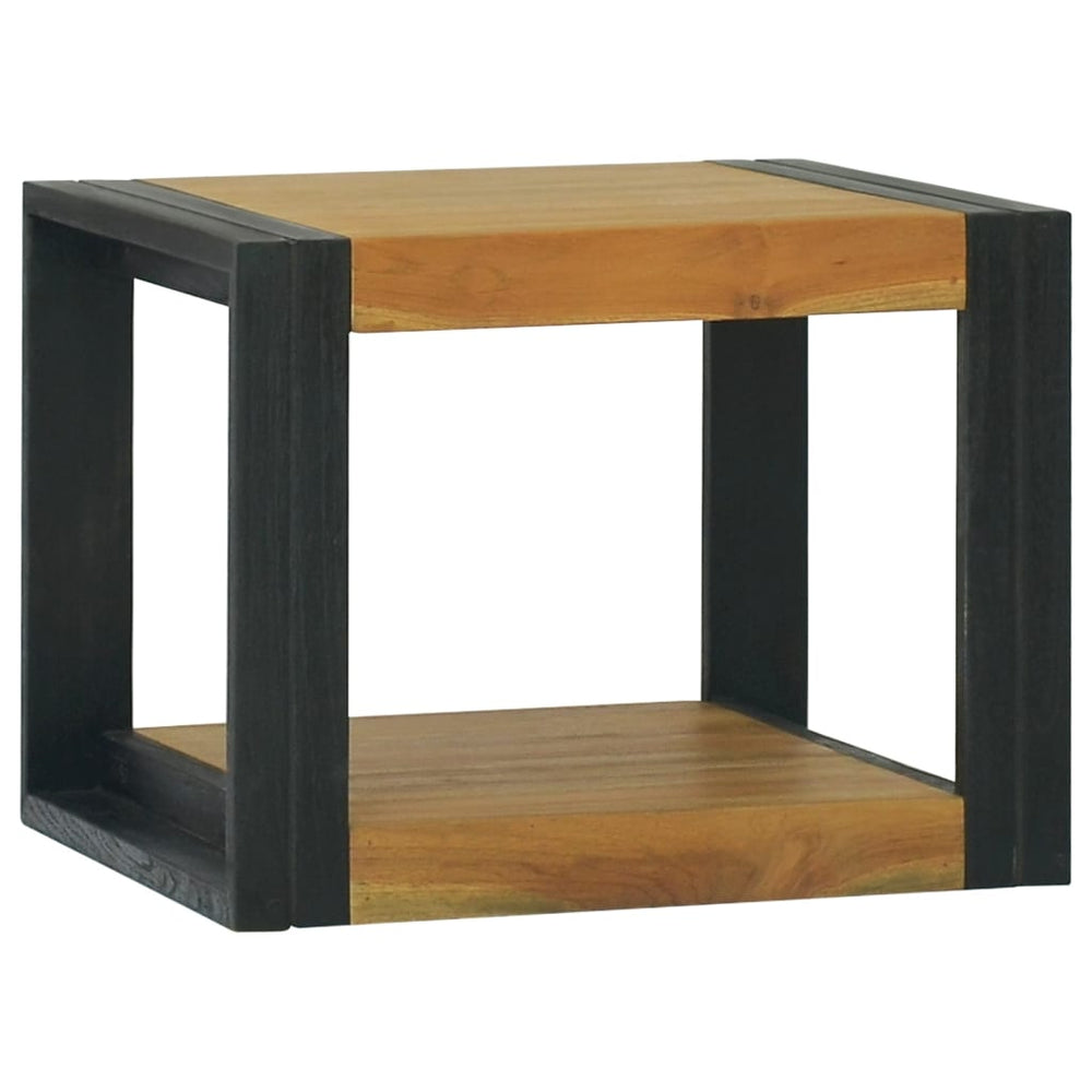 vidaXL Wall-Mounted Bathroom Shelf 45x45x35 cm Solid Teak Wood