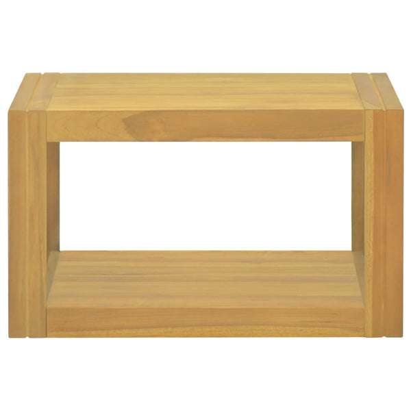 vidaXL Wall-Mounted Bathroom Cabinet 60x45x35 cm Solid Teak Wood