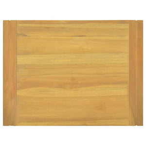 vidaXL Wall-Mounted Bathroom Cabinet 60x45x35 cm Solid Teak Wood
