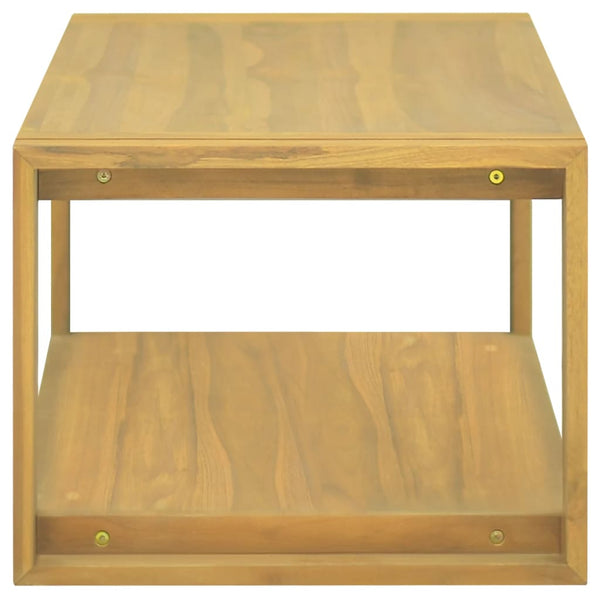 vidaXL Wall-Mounted Bathroom Shelf 90x45x35 cm Solid Teak Wood
