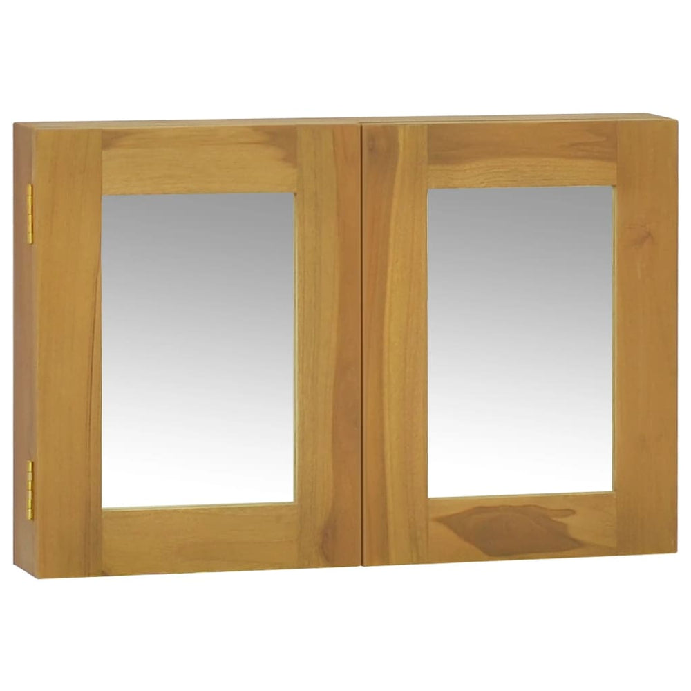 vidaXL Mirror Cabinet 60x10x40 cm Solid Teak Wood