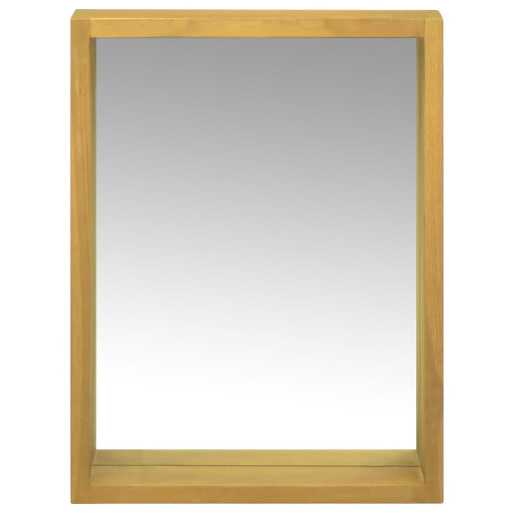 vidaXL Mirror Cabinet 30x10x40 cm Solid Teak Wood