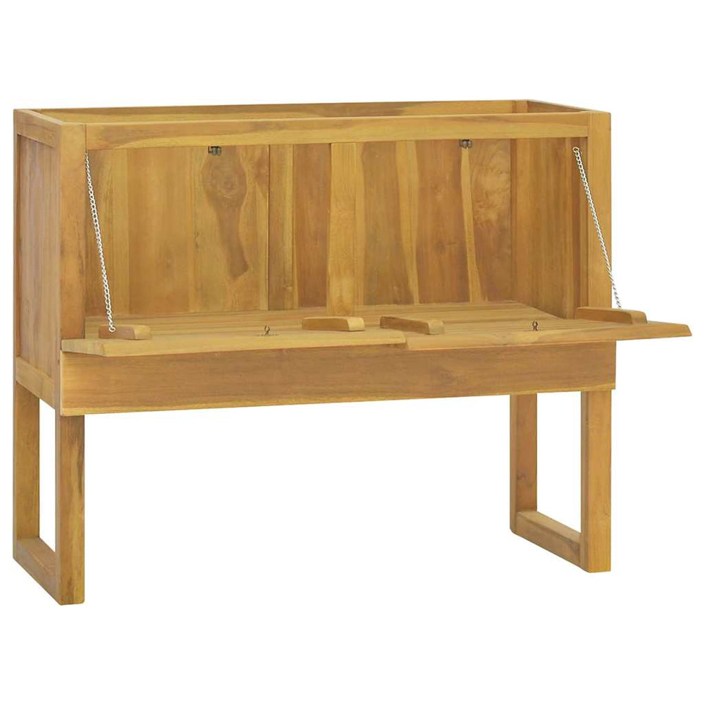 vidaXL Bathroom Cabinet 90x40x75.5 cm Solid Teak Wood