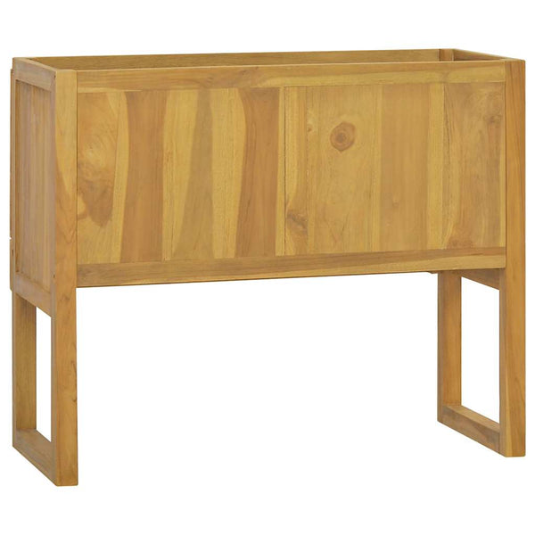 vidaXL Bathroom Cabinet 90x40x75.5 cm Solid Teak Wood