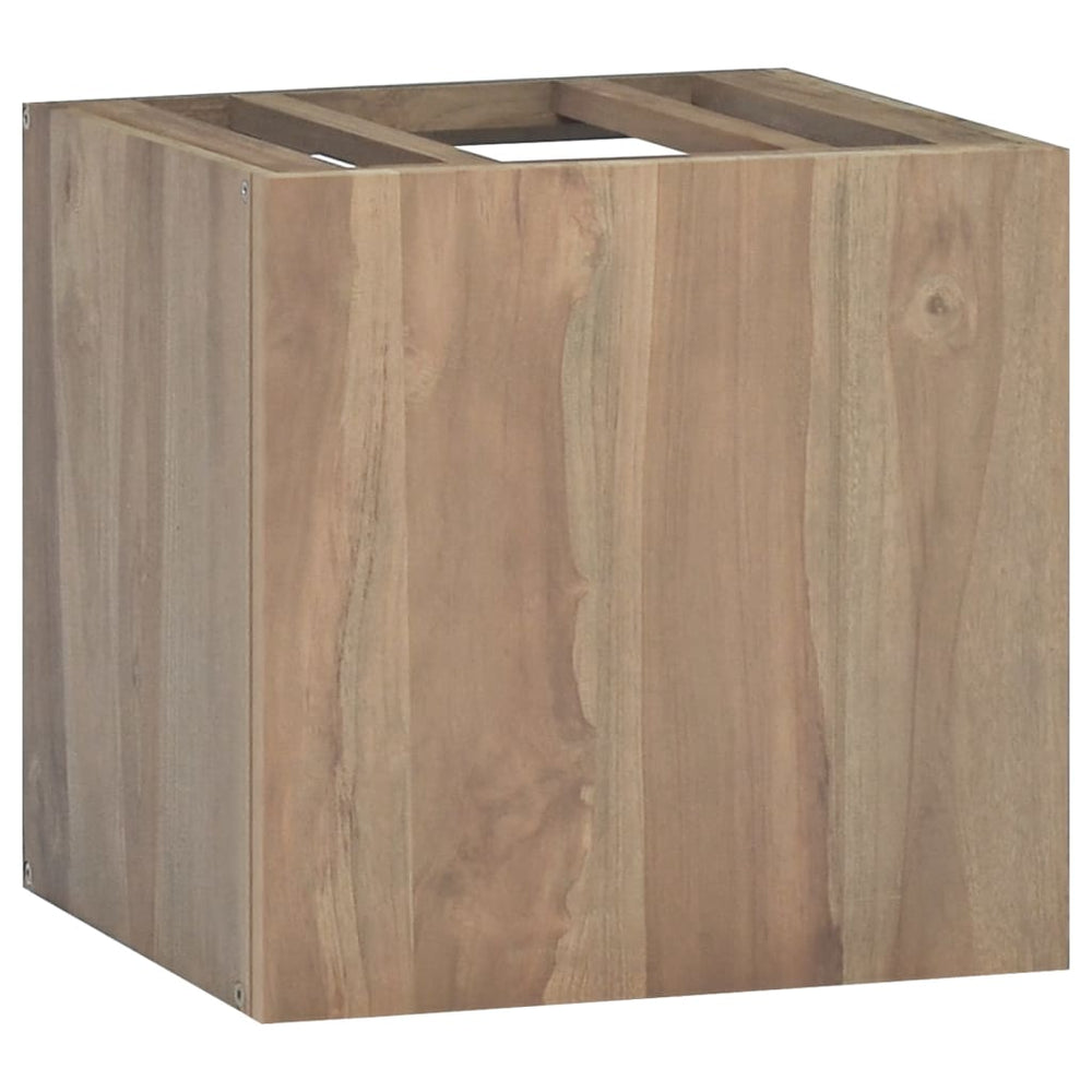 vidaXL Wall-Mounted Bathroom Cabinet 46x25.5x40 cm Solid Teak Wood