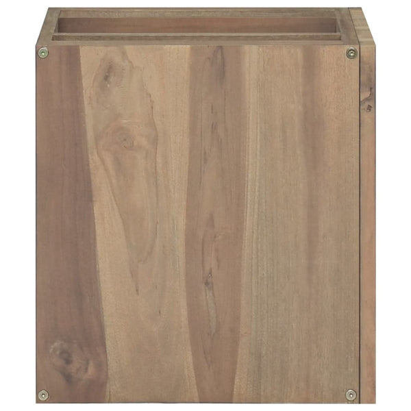 vidaXL Wall-Mounted Bathroom Cabinet 46x25.5x40 cm Solid Teak Wood
