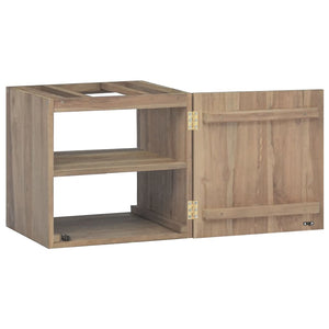 vidaXL Wall-Mounted Bathroom Cabinet 46x25.5x40 cm Solid Teak Wood