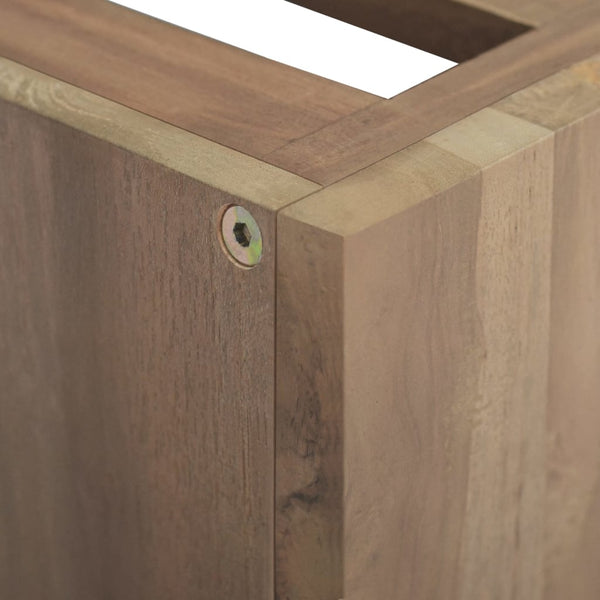 vidaXL Wall-Mounted Bathroom Cabinet 46x25.5x40 cm Solid Teak Wood