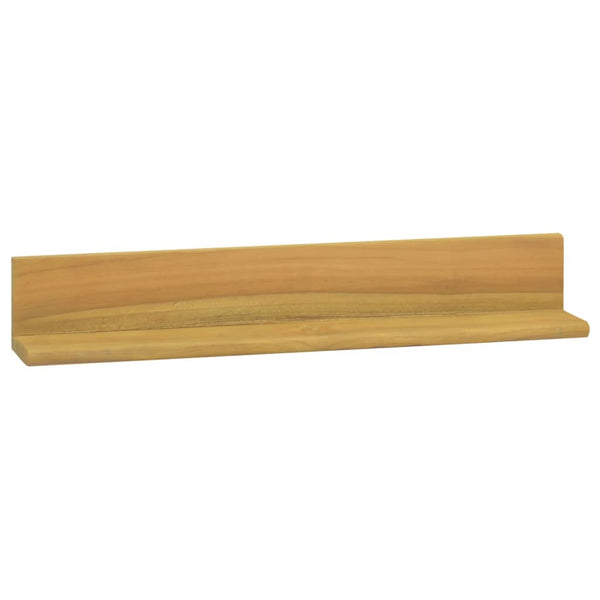 vidaXL Wall Shelves 2 pcs 60x10x10 cm Solid Teak Wood