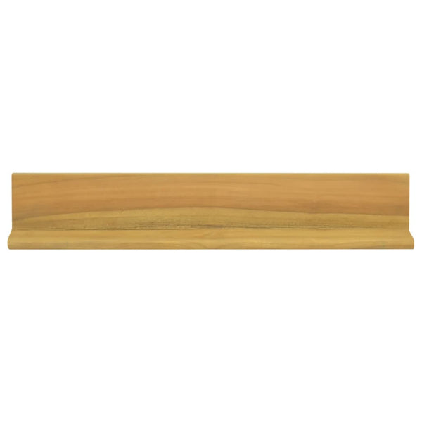 vidaXL Wall Shelves 2 pcs 60x10x10 cm Solid Teak Wood