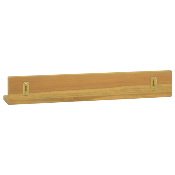 vidaXL Wall Shelves 2 pcs 60x10x10 cm Solid Teak Wood
