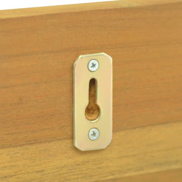 vidaXL Wall Shelves 2 pcs 60x10x10 cm Solid Teak Wood