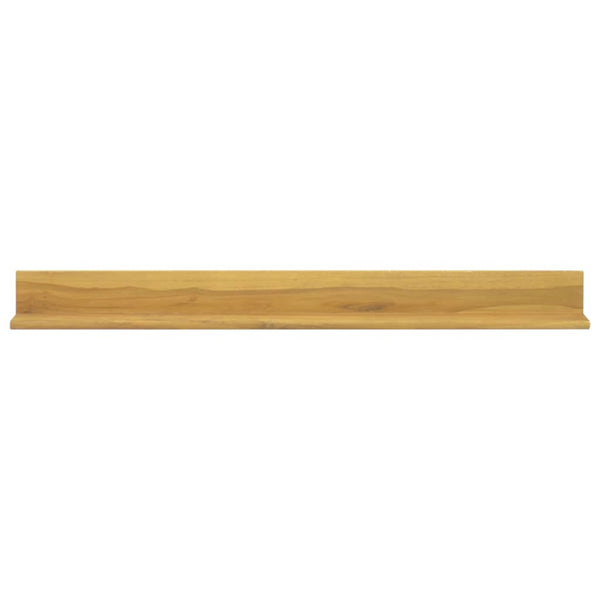 vidaXL Wall Shelves 2 pcs. 110x10x10 cm Solid Teak Wood