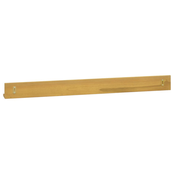 vidaXL Wall Shelves 2 pcs. 110x10x10 cm Solid Teak Wood