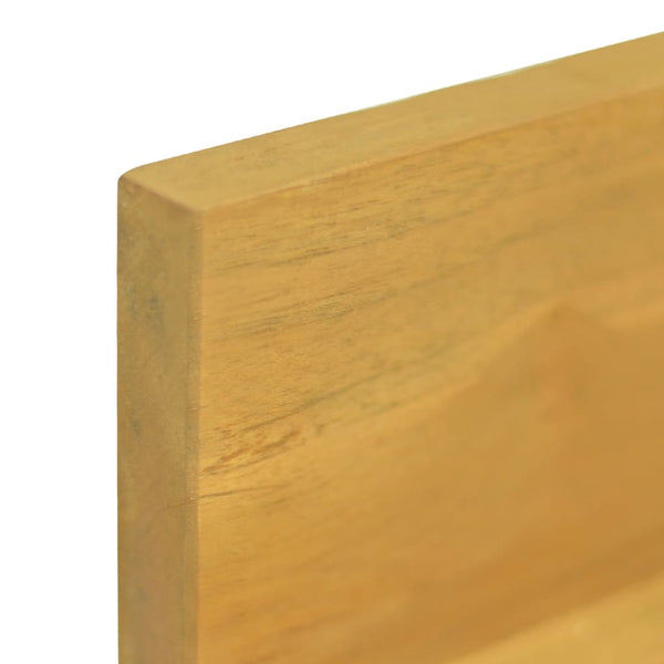 vidaXL Wall Shelves 2 pcs. 110x10x10 cm Solid Teak Wood