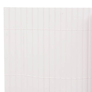 Gartenzaun Doppelseitig 110x400 cm Weiß