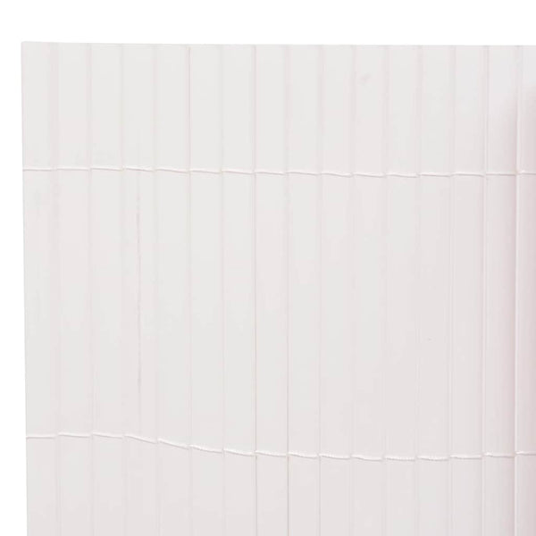 Gartenzaun Doppelseitig 110x400 cm Weiß