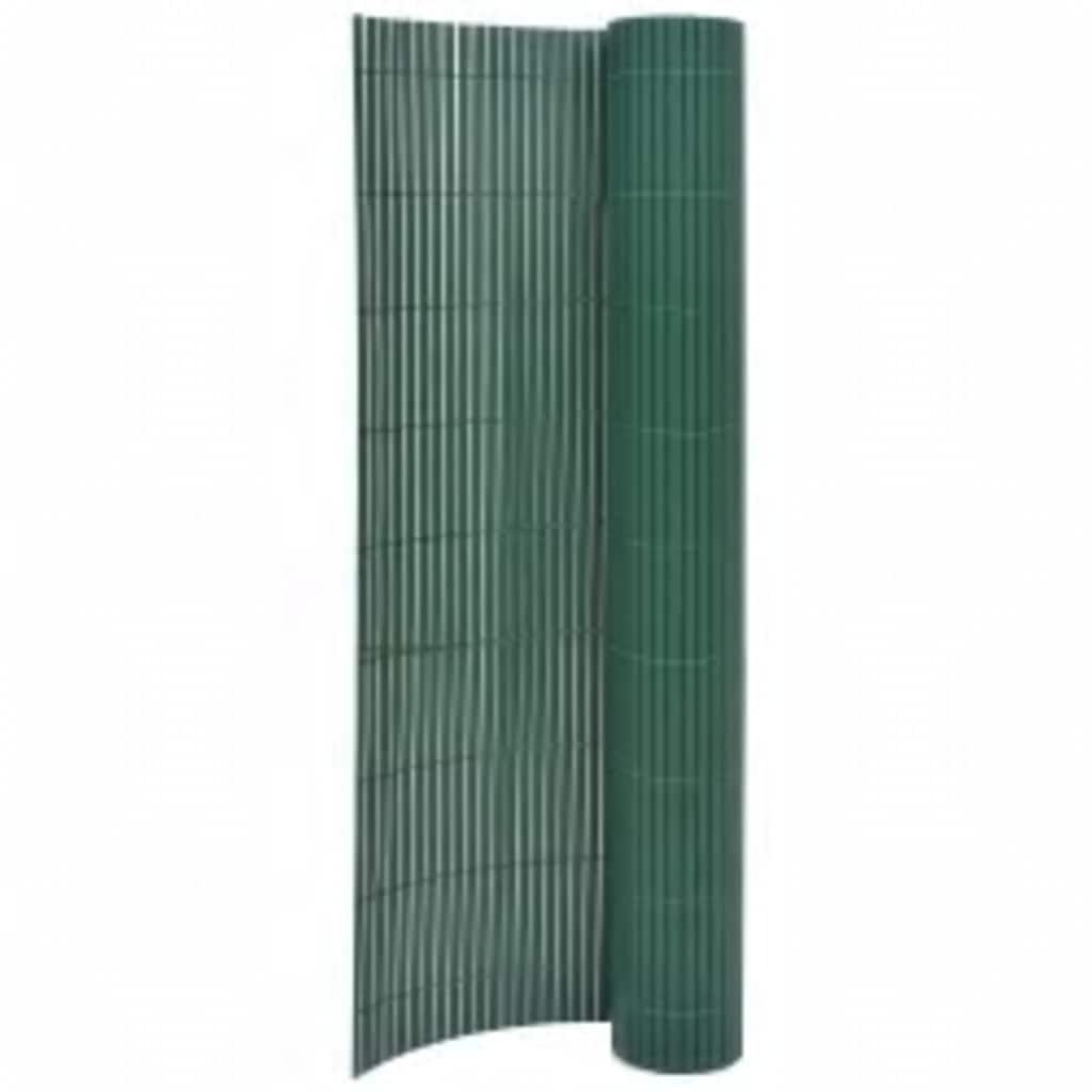 Gartenzaun Doppelseitig 110x400 cm Grün