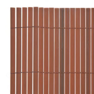 Gartenzaun Doppelseitig 110x400 cm Braun