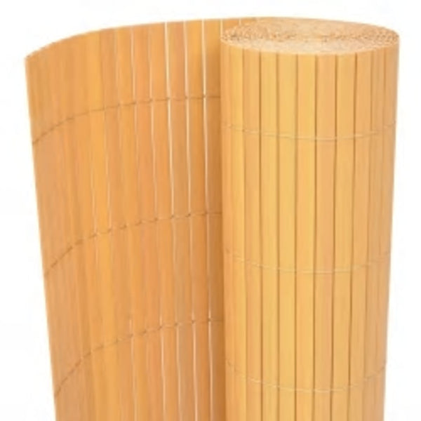 Gartenzaun Doppelseitig 110x500 cm Gelb